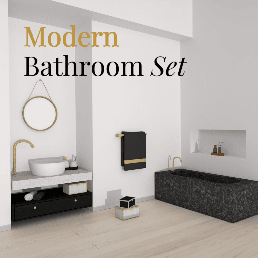 Галерея мода Набор для ванной Modern Bathroom set #1